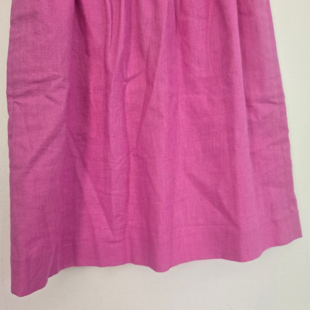 J Crew Factory Womens Linen Blend Skirt Elastic Waist Casual Classic Summer 0 - Picture 5 of 9